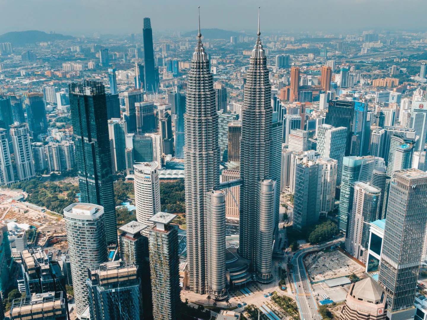 High-rise buildings in central Kuala Lumpur